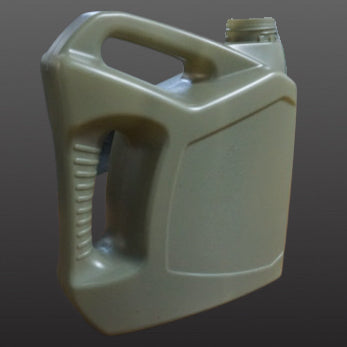 Engine oil bottle with anti-slippery handle