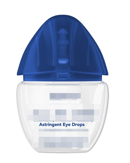 Oval shape eye drop bottle